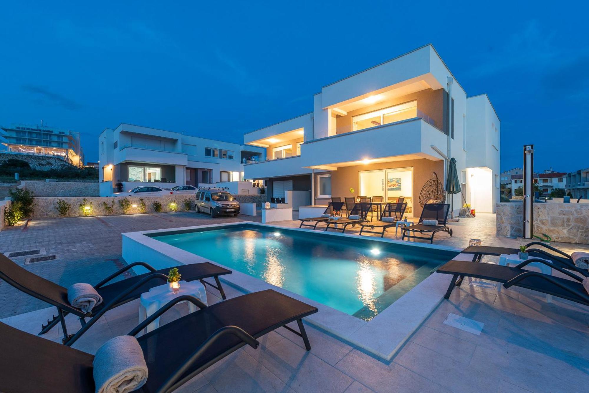Adris 2 Luxury Modern Apartment With A Pool Novalja Buitenkant foto